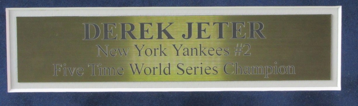 Derek Jeter HOF Signed/Auto Yankees Baseball Jersey Framed JSA 189456