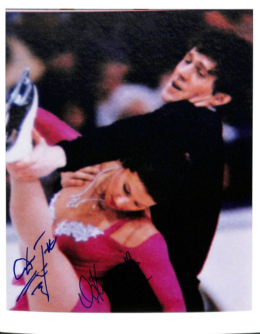 Kazakova and Dmitriev  1998 Olympic Gold Medalists Signed 8x10 Photo 180436