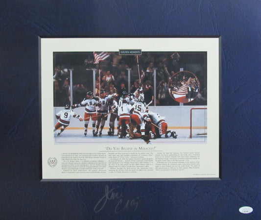 Jim Craig Signed 16x20 Photo February 22, 1980 Miracle on Ice JSA 186193