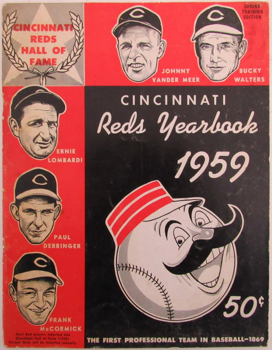 Vintage 1959 Cincinnati Reds Yearbook 175609