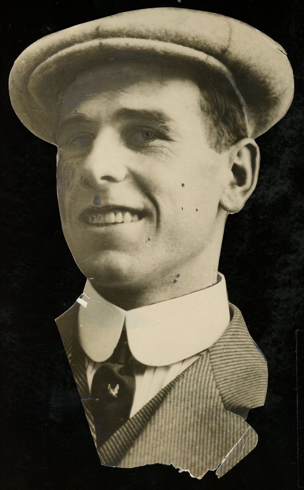 Vintage 1911 Fred Snodgrass 6x10 Cut Out Photo New York Giants 177137