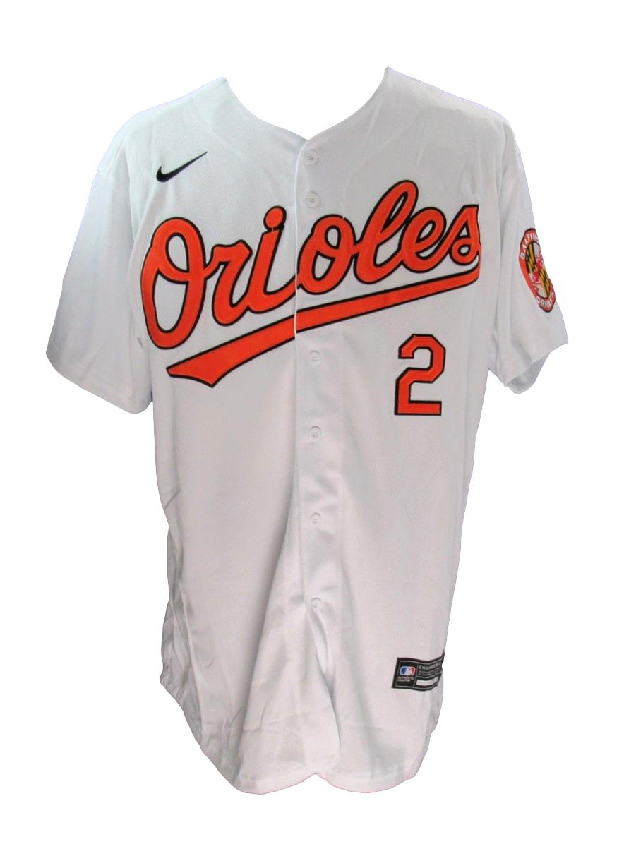 Gunnar Henderson Baltimore Orioles Signed/Auto Nike White Jersey Beckett 189815