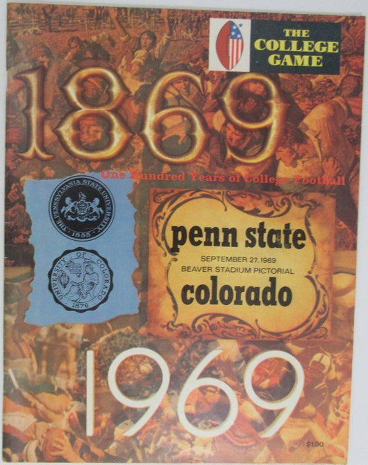 1969 Penn State Nittany Lions vs. Colorado Football Program 137764