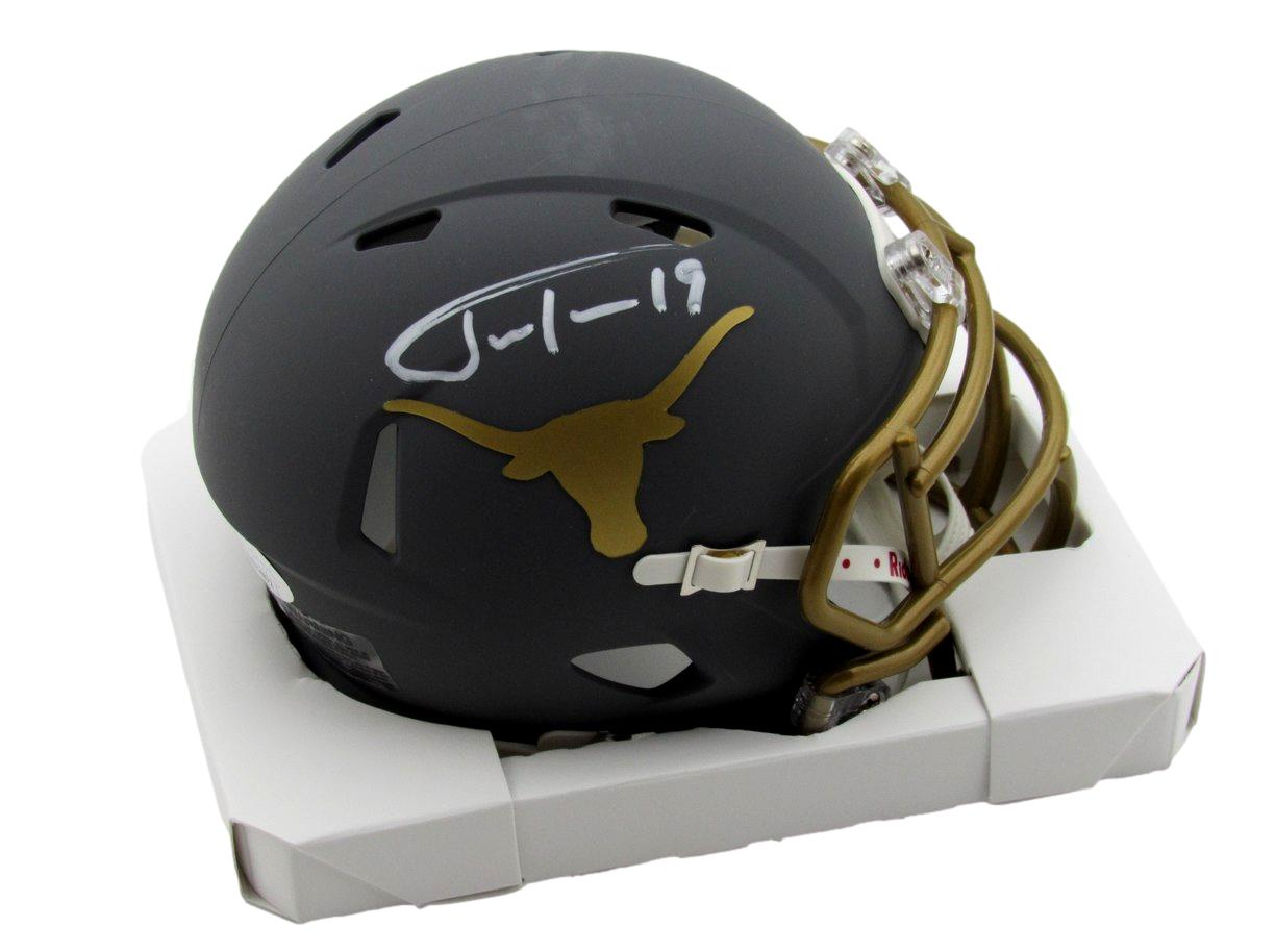 Justin Tucker Signed/Auto Slate Mini Football Helmet Texas Longhorns JSA 189761