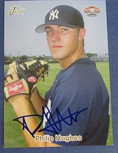 Phil Hughes Yankees Signed 2005 Just Minors Road To The Show Baseball Card #5