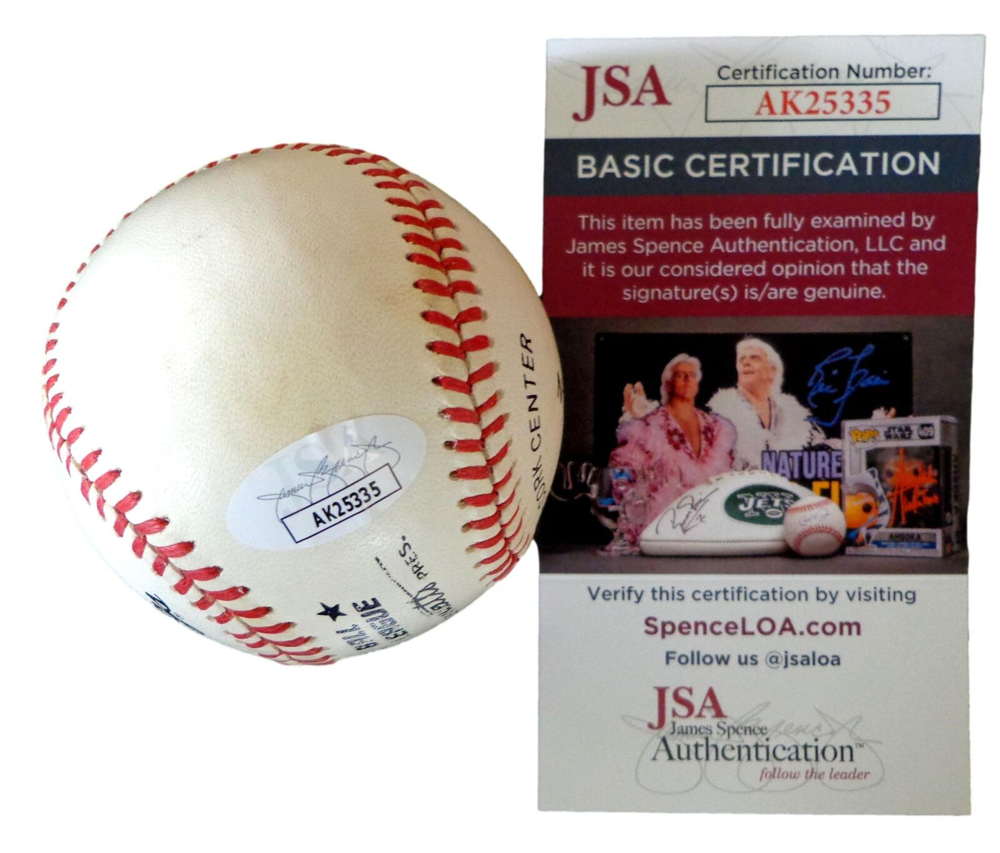 Sandy Amoros Autographed ONL Baseball Brooklyn Dodgers JSA 179835