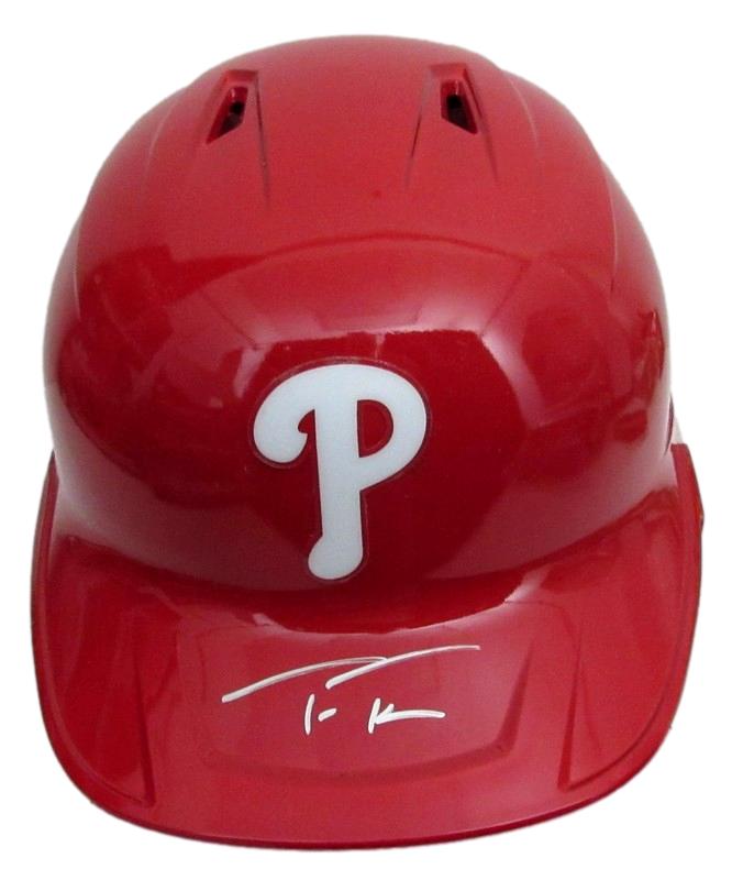 Trea Turner Signed Full Size MLB Replica Batting Helmet Phillies Beckett 188187