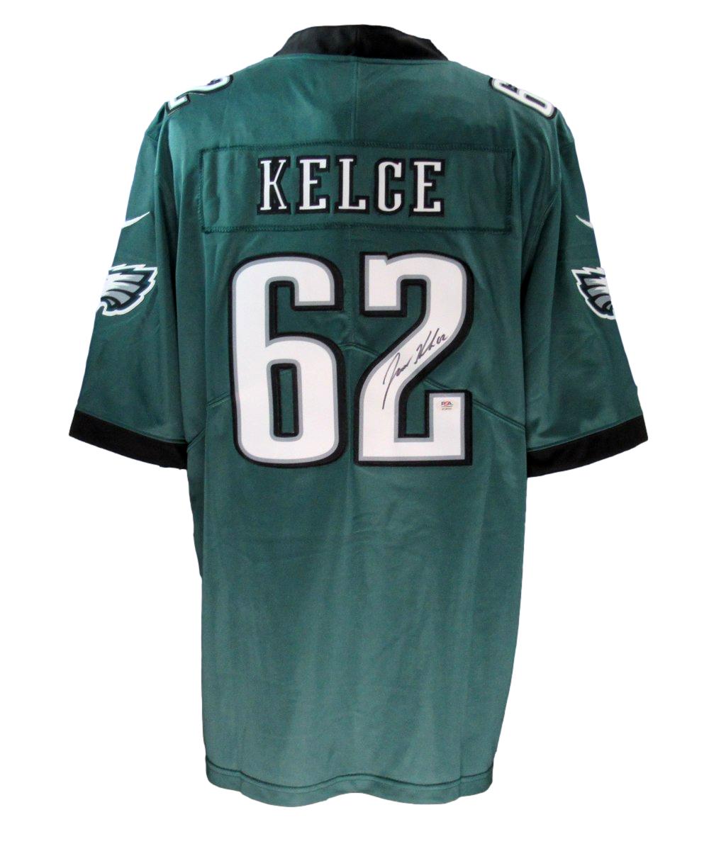 Jason Kelce Signed/Auto Green Nike Football Jersey Eagles PSA/DNA 190369
