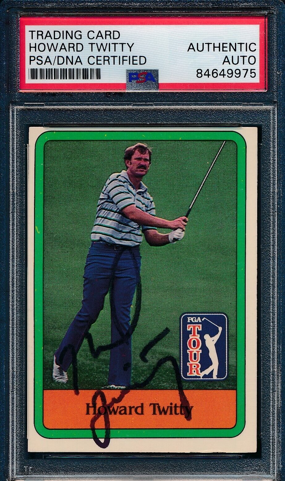 1981 DONRUSS PGA Howard Twitty #14 Authentic Card Signed PSA/DNA 176012