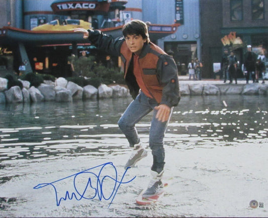 Michael J Fox "Back to the Future II" Signed/Auto 16x20 Photo Beckett 164145