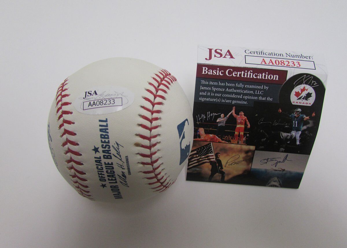 Oscar Gamble Phillies Signed OML Baseball JSA 138286