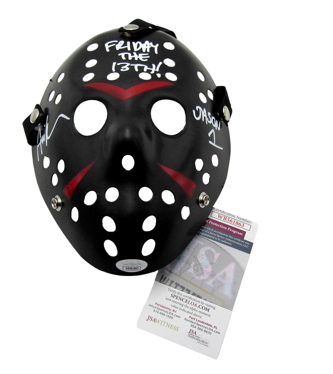 Ari Lehman Signed/Inscribed Black Mask "Friday the 13th" JSA 189560