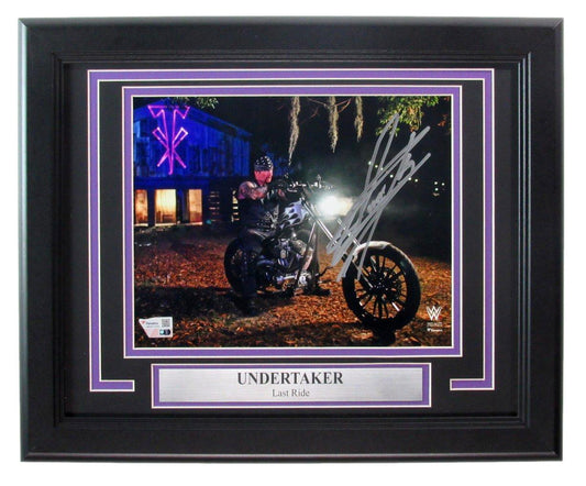 Undertaker Signed/Autographed 8x10 Photo WWE Superstar Framed Fanatics 189628