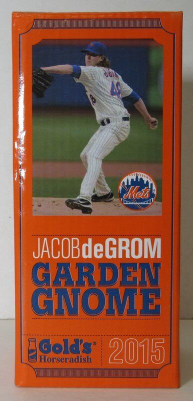 2015 NEW YORK METS JACOB DEGROM Garden GNOME RARE SGA NEW in BOX