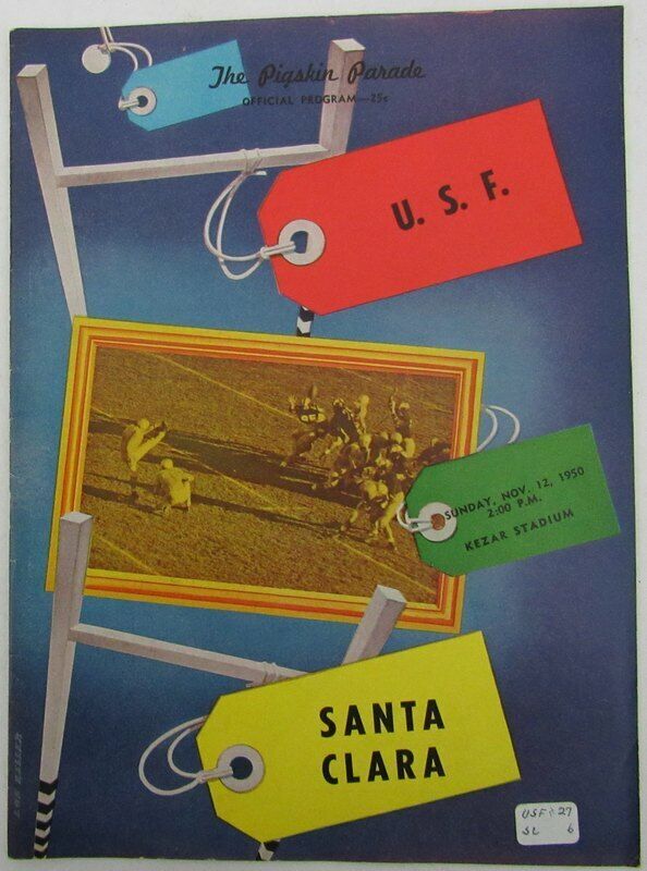 1950 USF San Francisco vs. Santa Clara College Football Program 143561