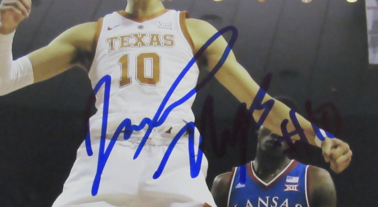 Jackson Hayes Autographed 11x14 Basketball Photo University of Texas Beckett