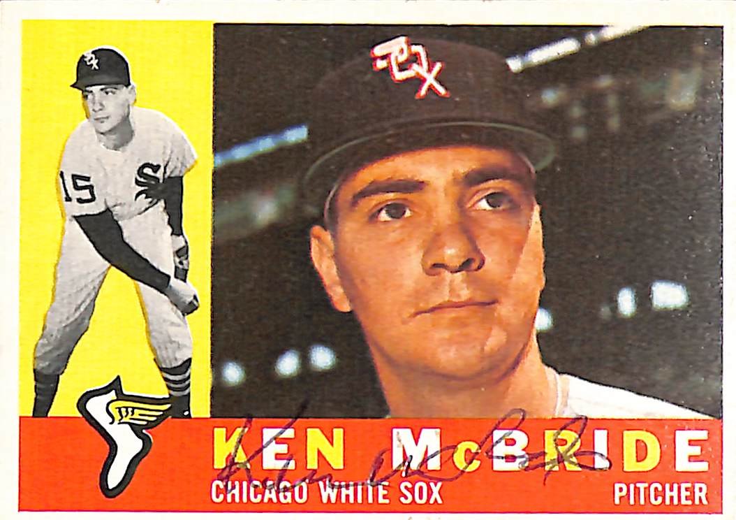 1960 TOPPS #276 Ken McBride Chicago White Sox Signed/Auto Card 190987