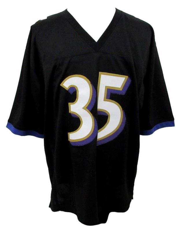 Gus Edwards Signed Black Custom Football Jersey Baltimore Ravens JSA 186239