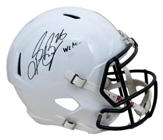 Saquon Barkley Autographed/Inscr Full Size Replica Helmet Penn State PSA/DNA 3