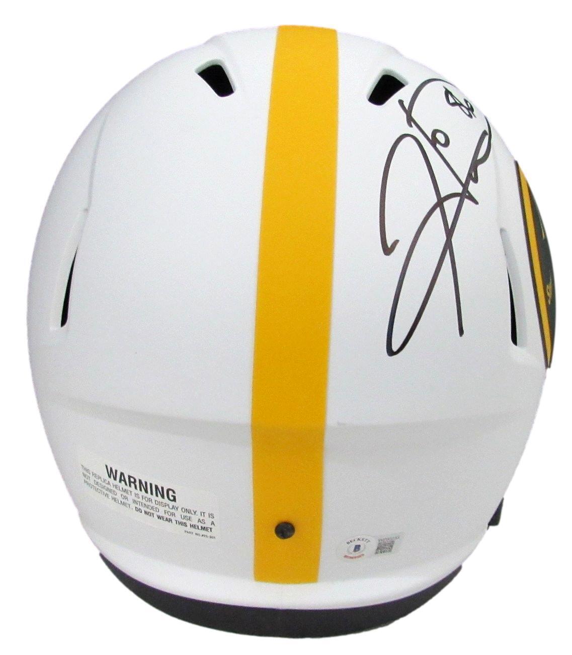 Hines Ward  Autographed/Inscr Full Size Lunar Replica Helmet Steelers Beckett