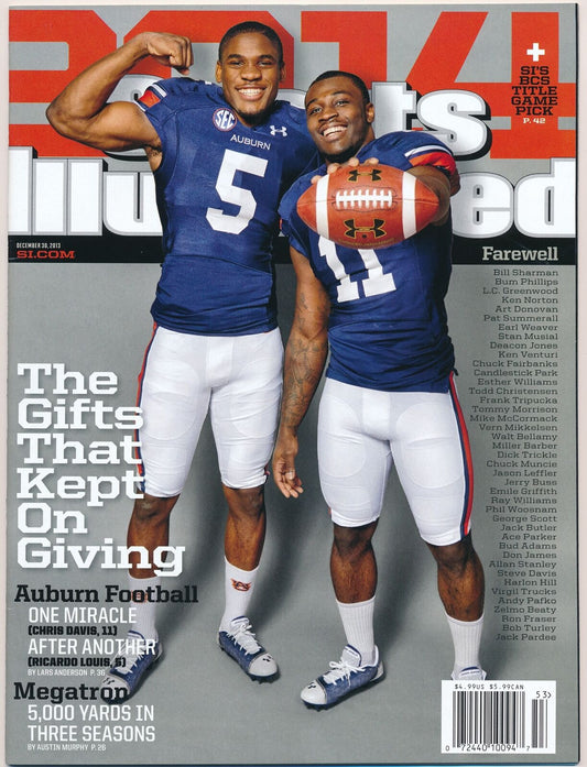 December 30, 2013 Chris Davis/Ricardo Lewis Sports Illustrated NO LABEL Auburn