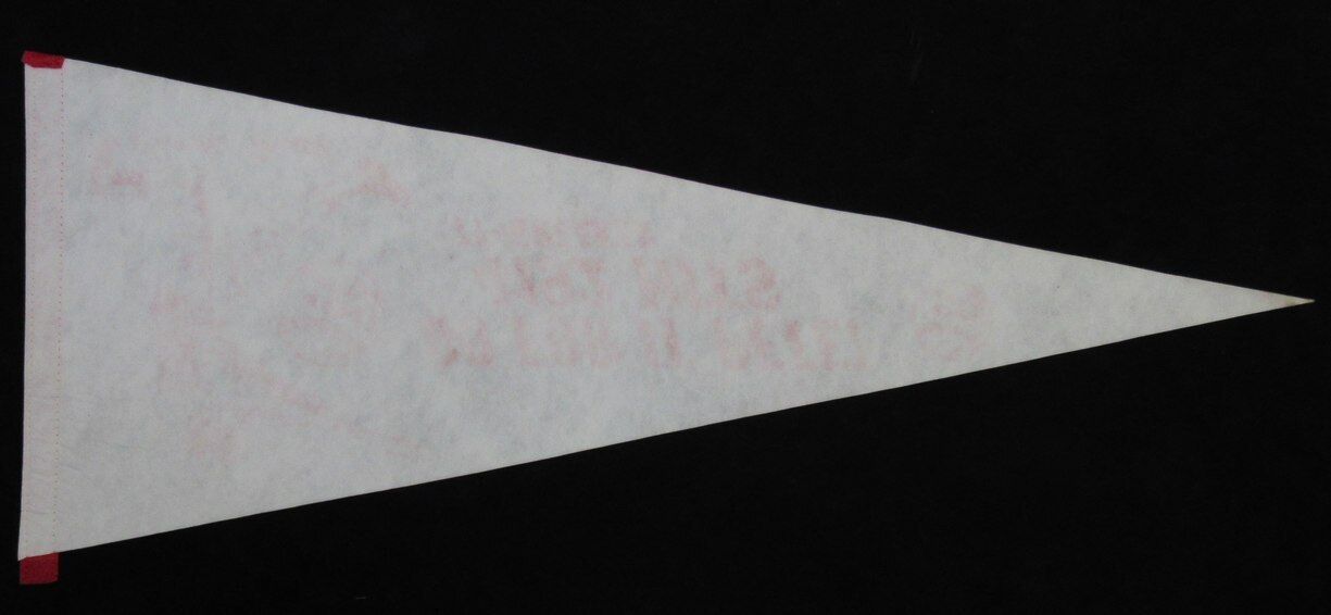 Vintage 1985 Reds "Charlie Hustle" Pete Rose Baseball 29x12 Felt Pennant