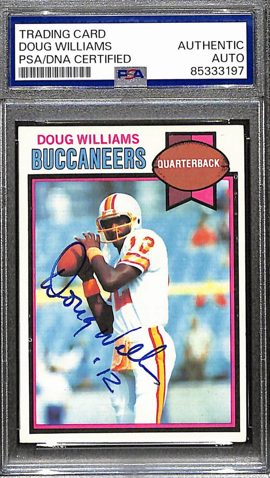 Doug Williams HOF Signed/Auto 1979 Topps Card #48 Bucs Rookie PSA/DNA 187978