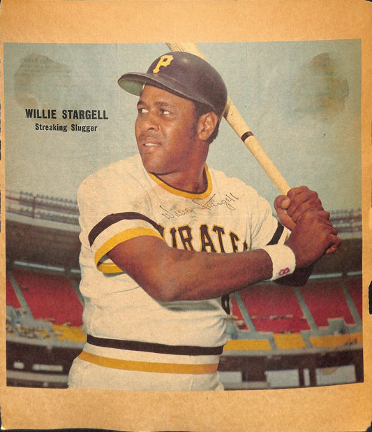 Willie Stargell Pittsburgh Pirates HOF Signed 10x12 Sporting News Cover 180769