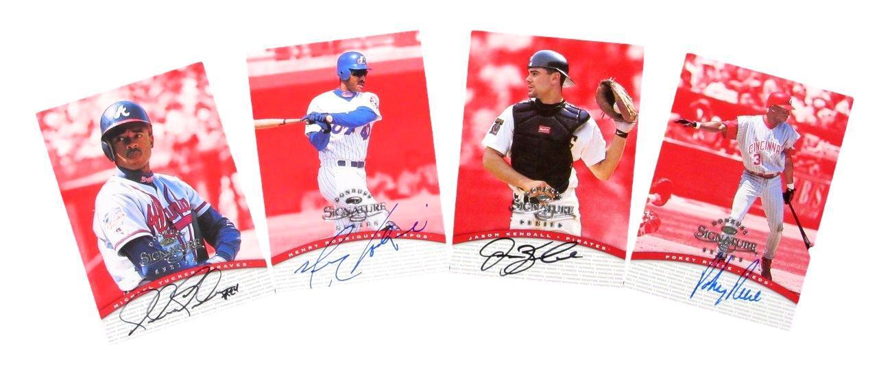 Lot of 4 Donruss 1997 Signature Series Signed/Autographed Cards