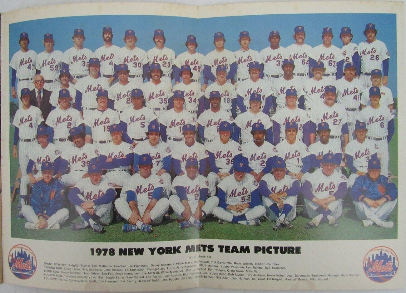 1978 New York Mets Official Year Book 148960