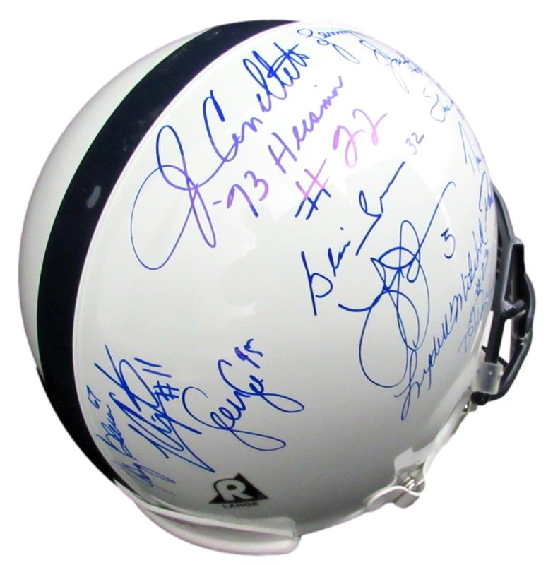 Penn State Multi-Signed by 12 Full Size Authentic Football Helmet POZ 188039