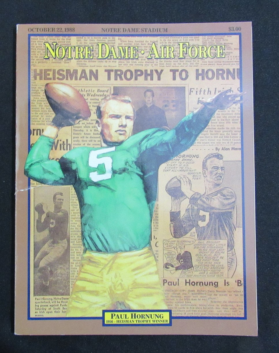 10/22/1988 Notre Dame vs. Air Force College Program 185813