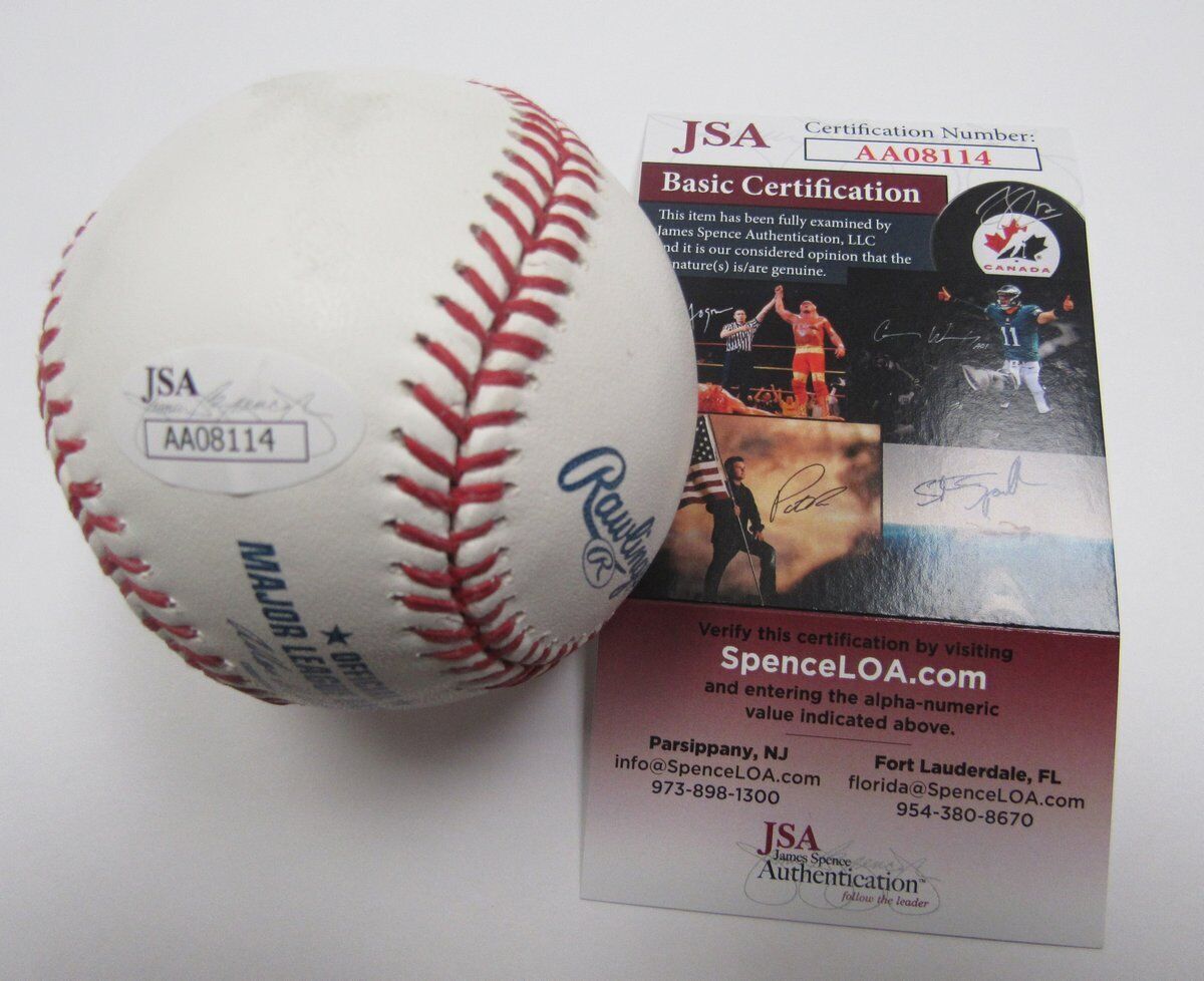 Ruly Carpenter Owner 1980 Phillies Signed/Autographed OML Baseball JSA 137945