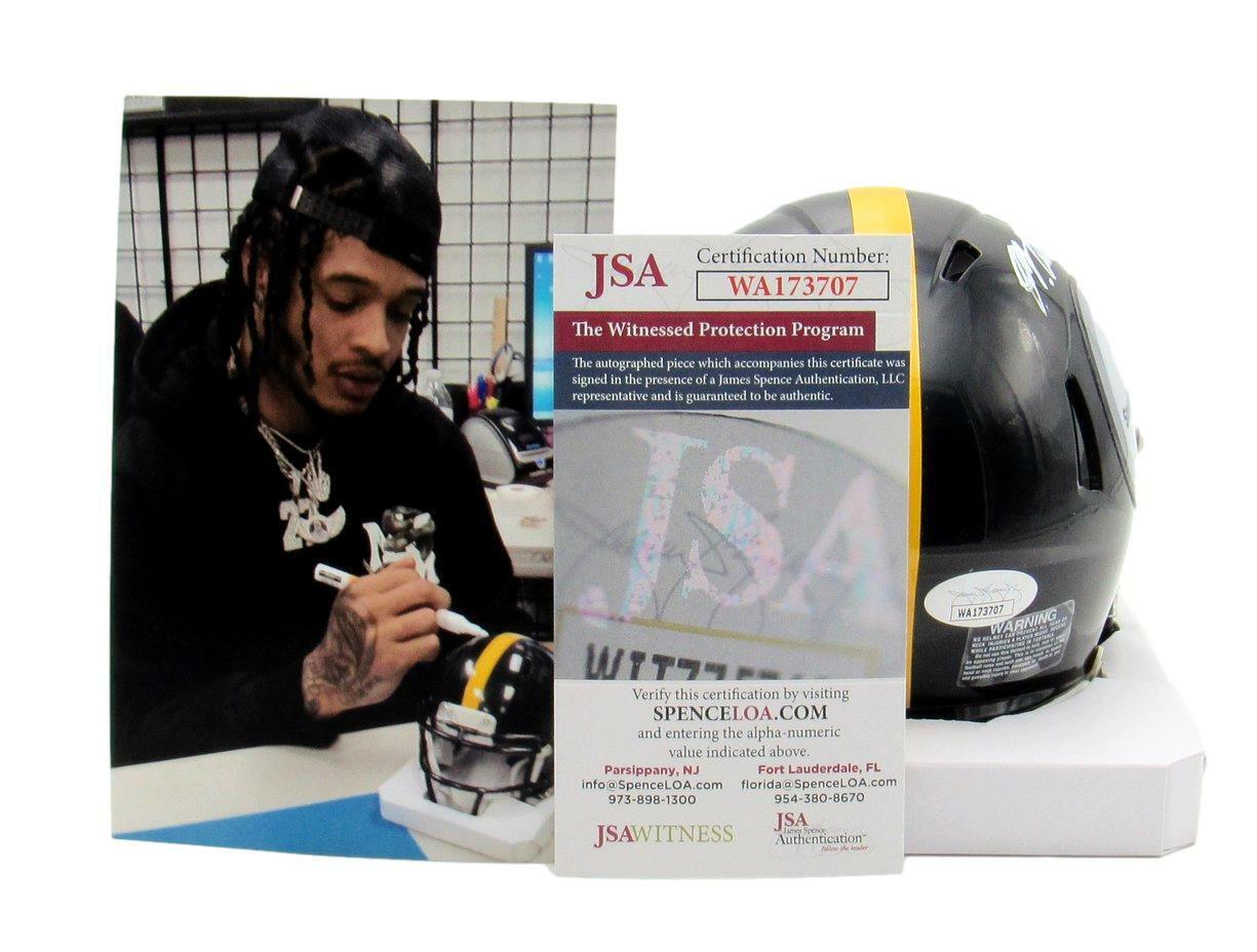 Marcus Allen Signed/Auto Steelers Speed Mini Football Helmet JSA 167371