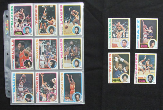 1978-79 TOPPS Basketball Complete Set (132) Erving Maravich Abdul-Jabbar 190309