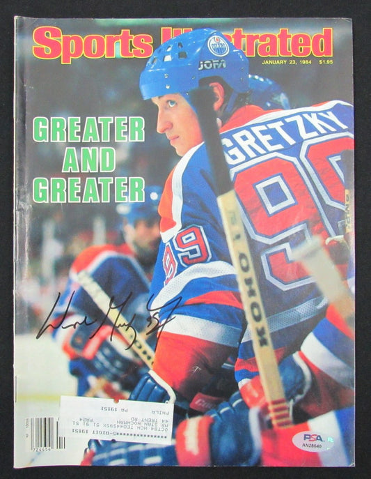 Wayne Gretzky HOF Signed 1/23/84 Sports Illustrated Magazine  PSA/DNA 185625