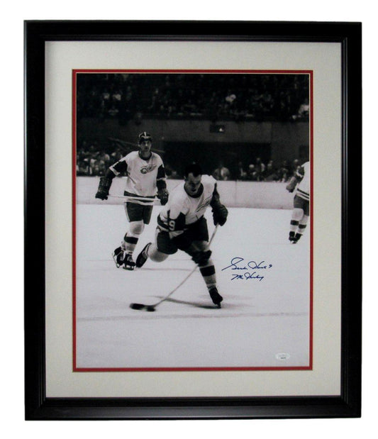 Gordie Howe HOF Autographed/Inscr 16x20 Photo Detroit Red Wings Framed JSA