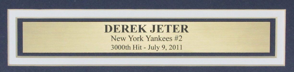 Derek Jeter HOF New York Yankees Unsigned 3000th HIT 16x20 Photo Framed 164009