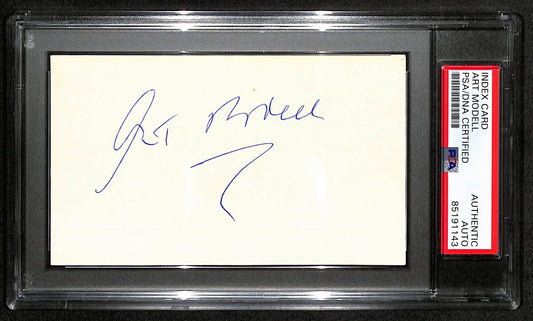 Art Modell HOF Signed/Auto 3x5 Index Card Cleveland Browns Owner PSA/DNA 187484