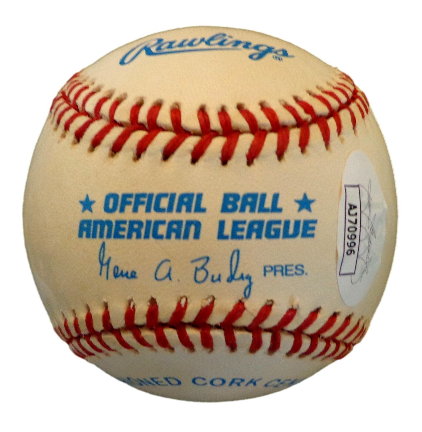 Bob Feller HOF Autographed/Inscribed OAL Baseball Cleveland Indians JSA 180399