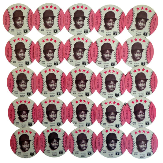 Lot of 25 - 1976 MSA Isaly's Discs Jimmy Wynn Atlanta Braves Gem Mint 153980