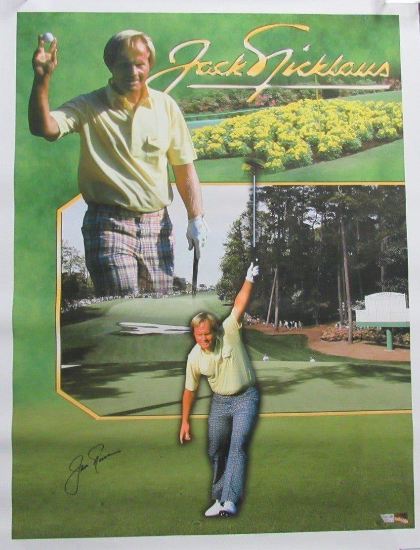 Jack Nicklaus Signed/Autographed 33x44 Poster Fanatics Authentic 193255