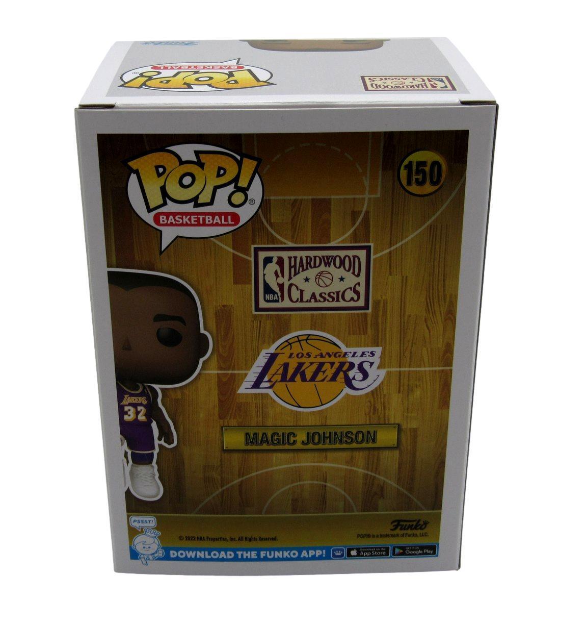 Magic Johnson Autographed Funko Pop! #150 Figurine Lakers Beckett 180031