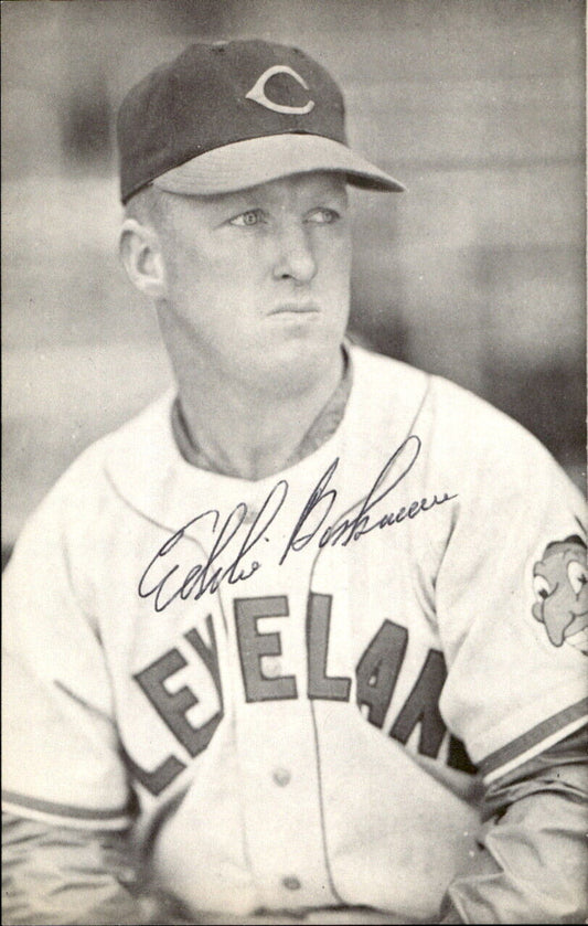 Eddie Bockman Indians d. 2011 Signed/Autographed 3x5  Photo 177965