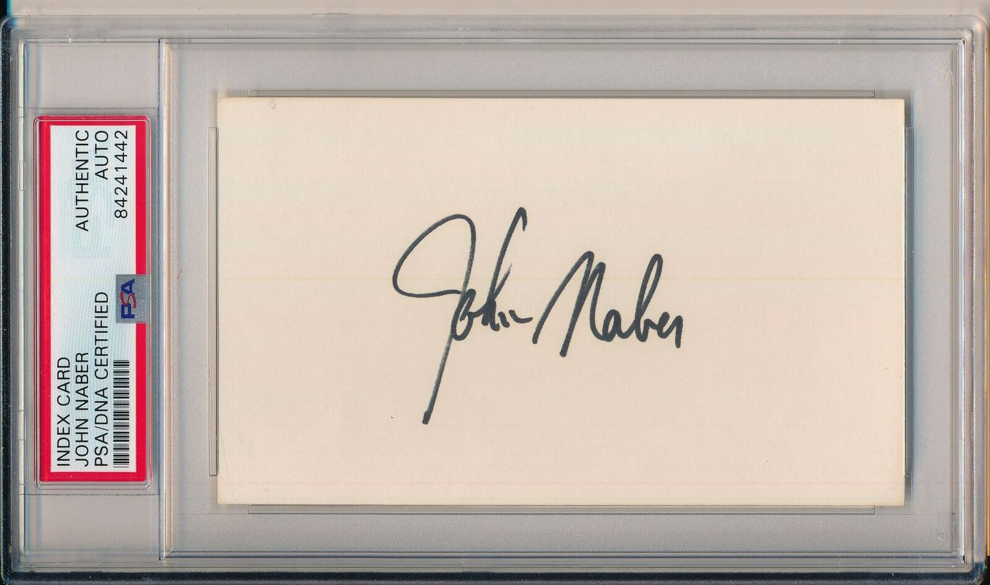 John Naber USA Swimmer Signed/Autographed 3x5 Index Card PSA/DNA 155385