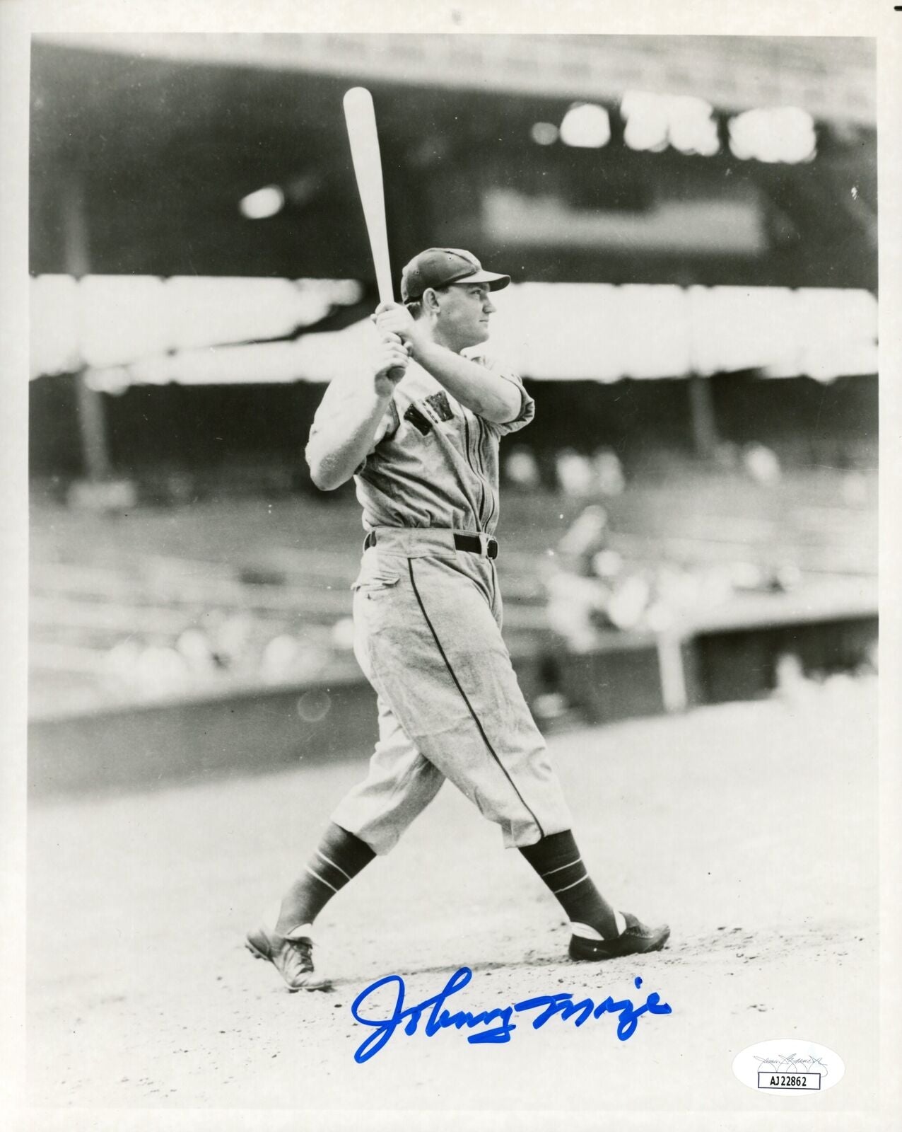 Johnny Mize HOF Autographed 8x10 Photo New York Giants JSA 177885