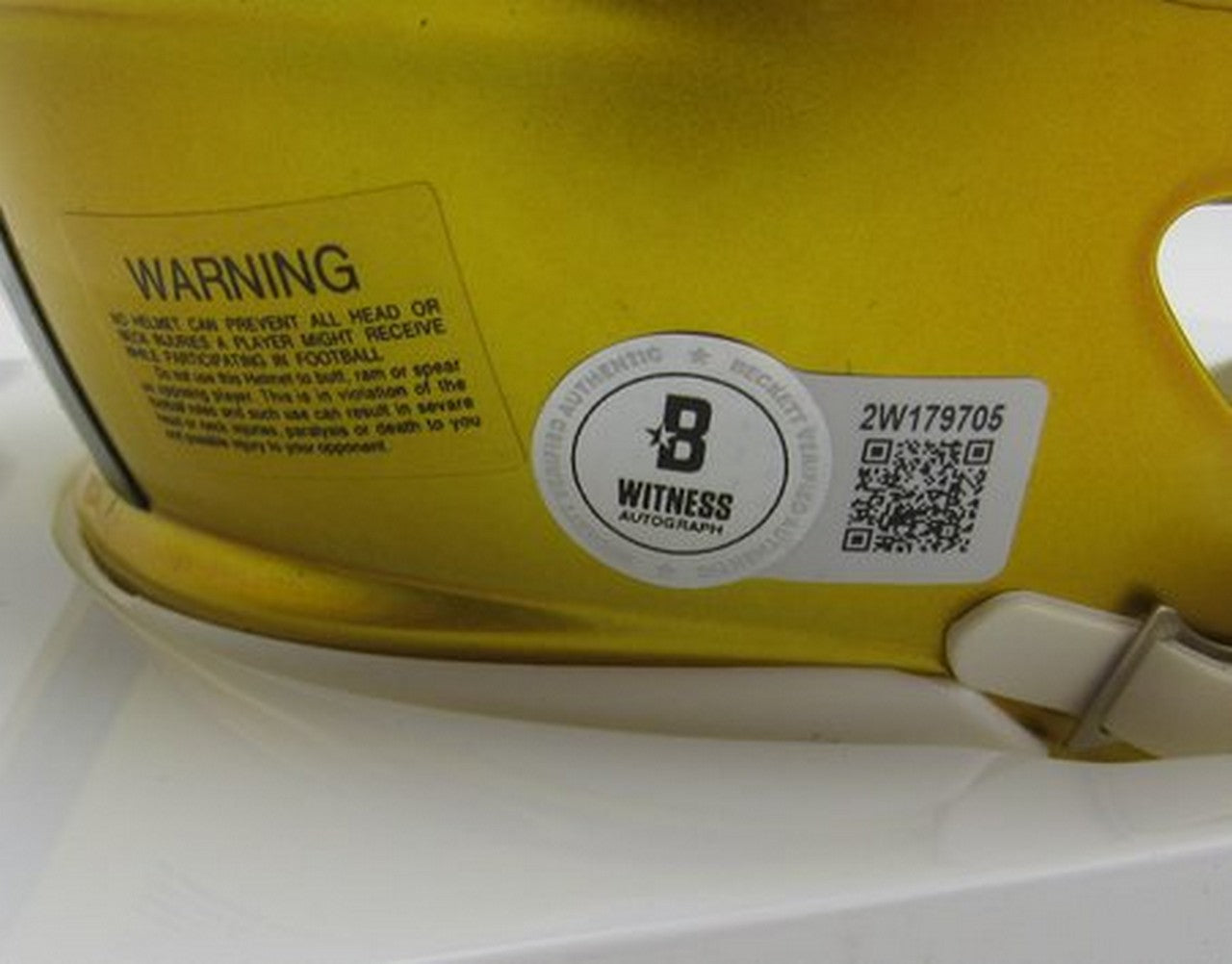 Rocky Bleier HOF Signed/Inscr Flash Mini Helmet Steelers Becket Witness 191563