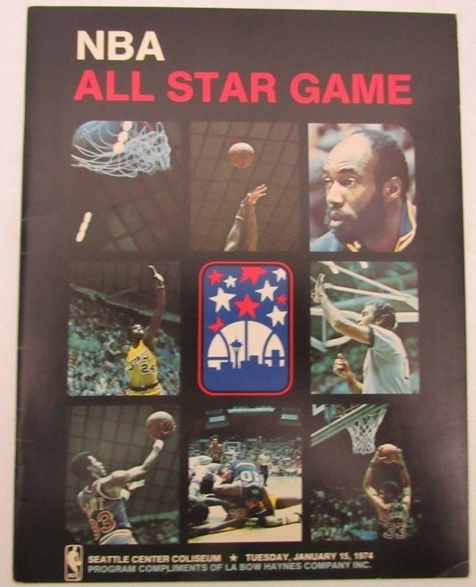 1974 24th Annual NBA All Star Game Program @ Seattle Coliseum 130092