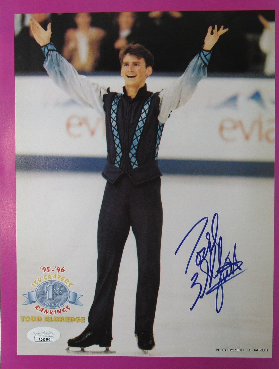 Todd Eldredge Autographed 8x10 Magazine Photo Olympic USA Figure Skating JSA