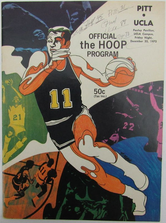 1972 Pitt vs. UCLA College Basketball Program 131406